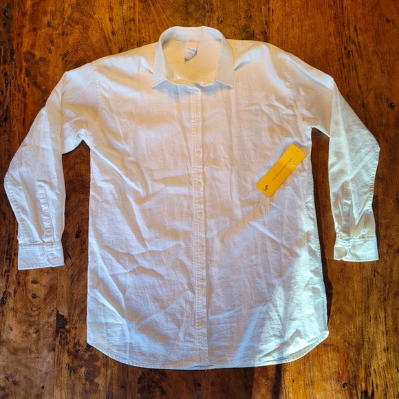 Lole XL cream linen button down. NEW - Picture 1 of 6